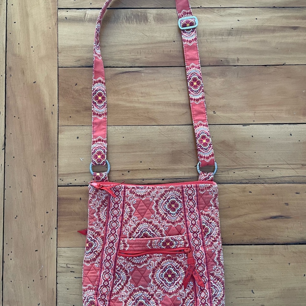 Vera Bradley Orange Patterned Crossbody Bag